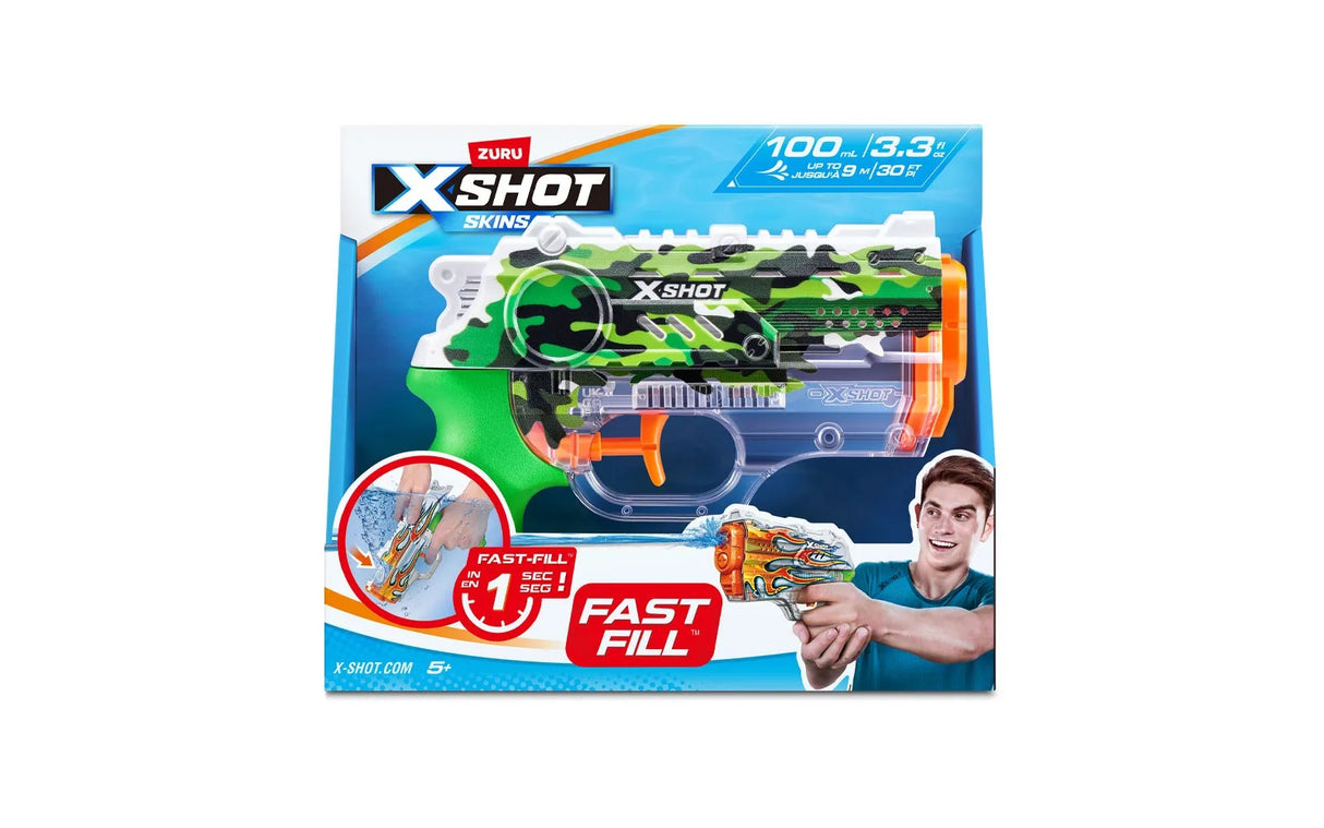 ZURU XSHOT Water-Fast Fill Skins Nano Blaster - 1 PCS [11853]