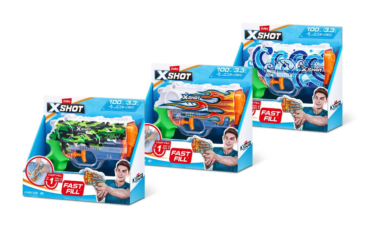 ZURU XSHOT Water-Fast Fill Skins Nano Blaster - 1 PCS [11853]