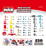 ZURU MAX Build More Building Bricks Accessories and Wheels Value Set