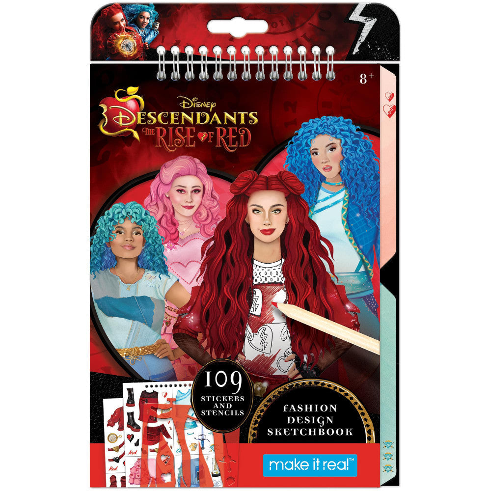 MAKE IT REAL Descendants 4 Rise of Red Fashion Sketchbook 4226