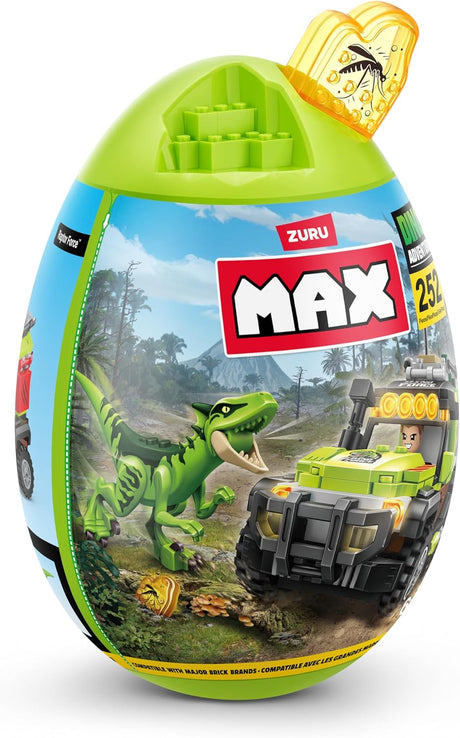 ZURU Max Build More Dino Adventure Raptor Force-SERIES 1-Egg Capsule (252 pcs)-83154