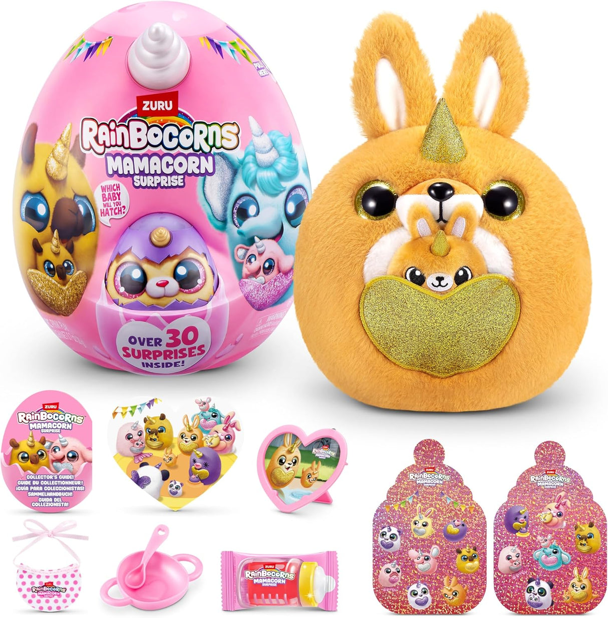 ZURU Rainbocorns Mamacorn Surprise Collectible Plush Toy 92121