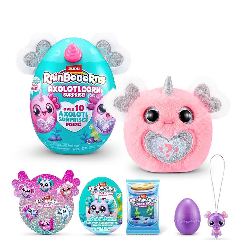 ZURU Rainbocorns Axolotlcorn Surprise Collectible Plush Toy 92120TQ2