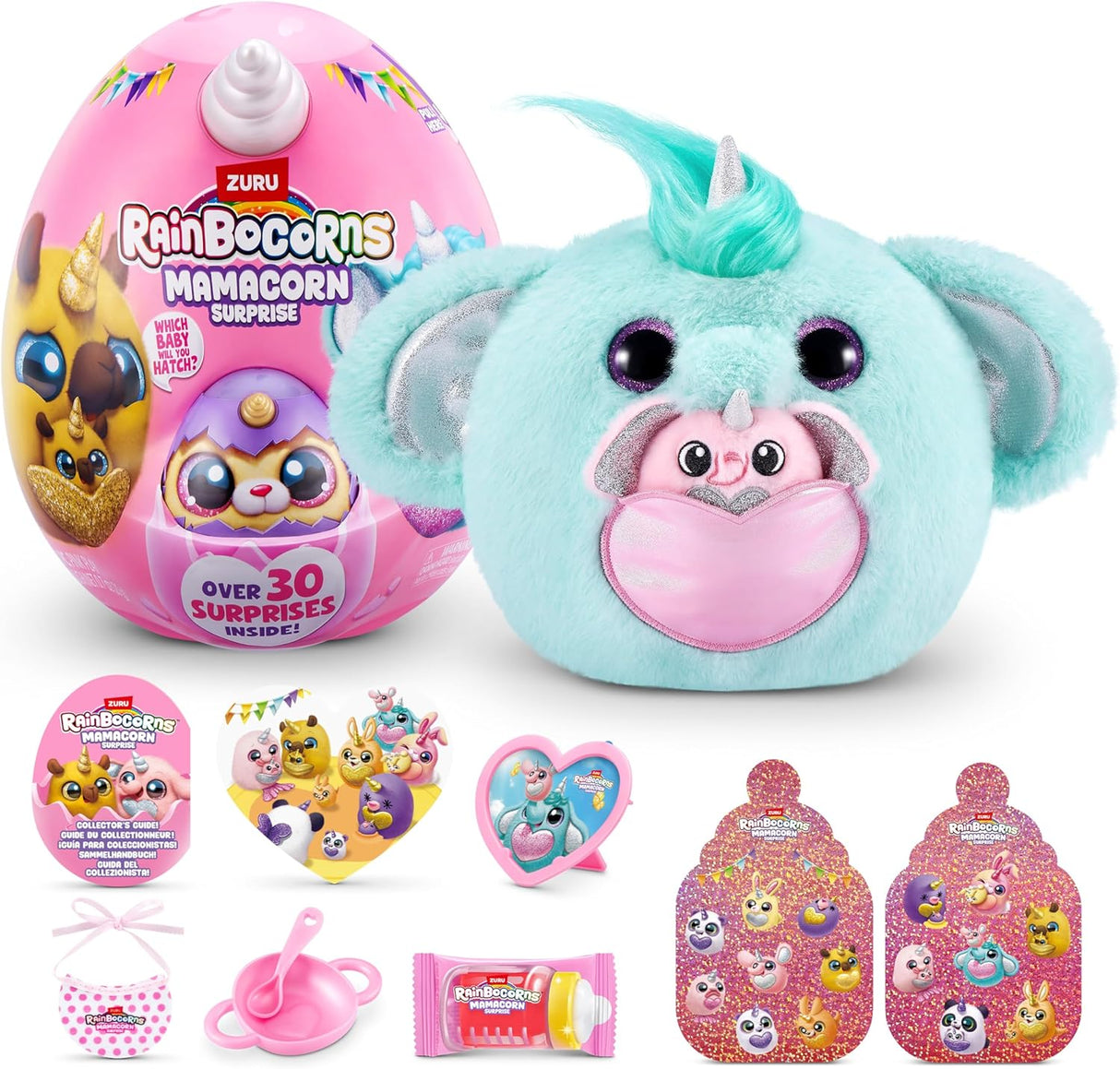 ZURU Rainbocorns Mamacorn Surprise Collectible Plush Toy 92121