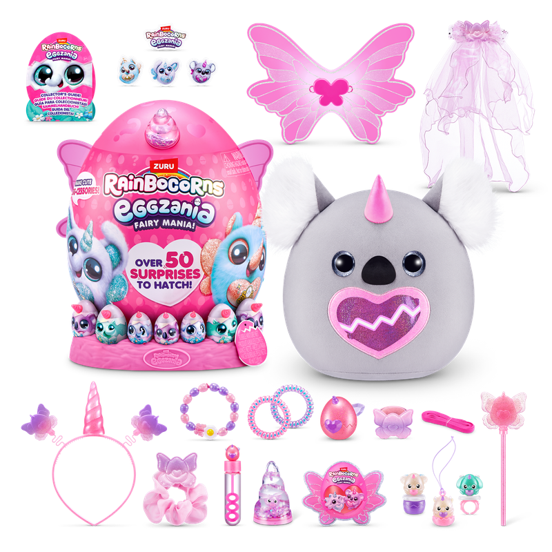 ZURU Eggzania Fairy Mania (Elephant) Plush Toy Collectible Plush Surprise Eggs 92106