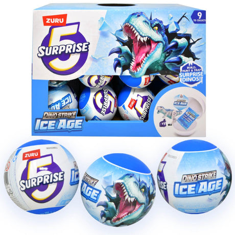 ZURU 5 Surprise Dino Strike Ice Age-Series 6 Capsule-1 PCS-77593GQ2