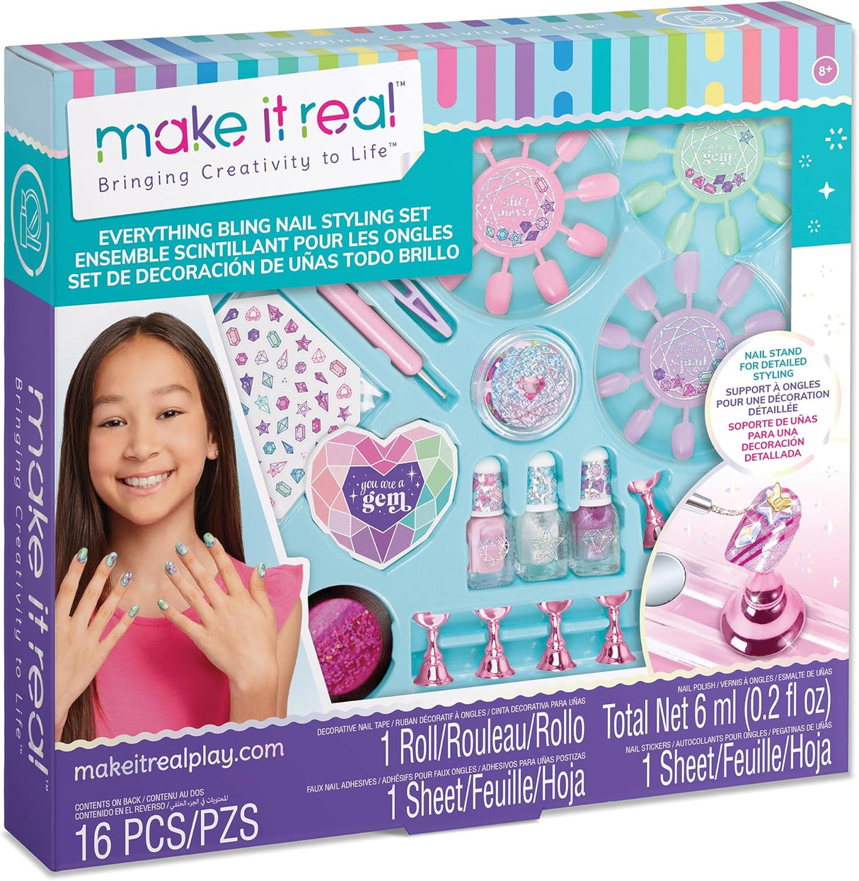Make it real Bling It On! Nail Decorating Set-2469