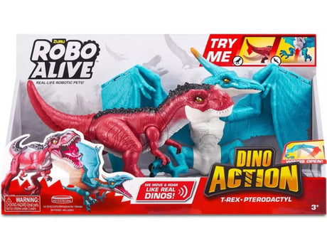ZURU Robo Alive Dino Wars Series 1 Combo Pack T-REX And Pterodactyl Open Box-1 PCS- 71114