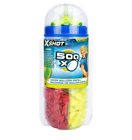 ZURU XSHOT Water Warfare 200/500 Pack Water Balloons with Easy Refill Connector- 1 PCS [11847]