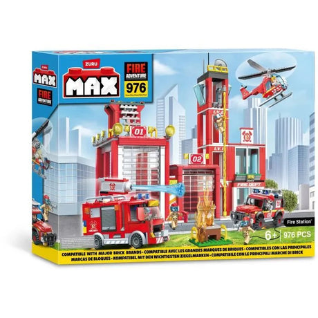 Zuru Max City INT Adventure Fire Station Playset Series 1(976 pieces)-83165