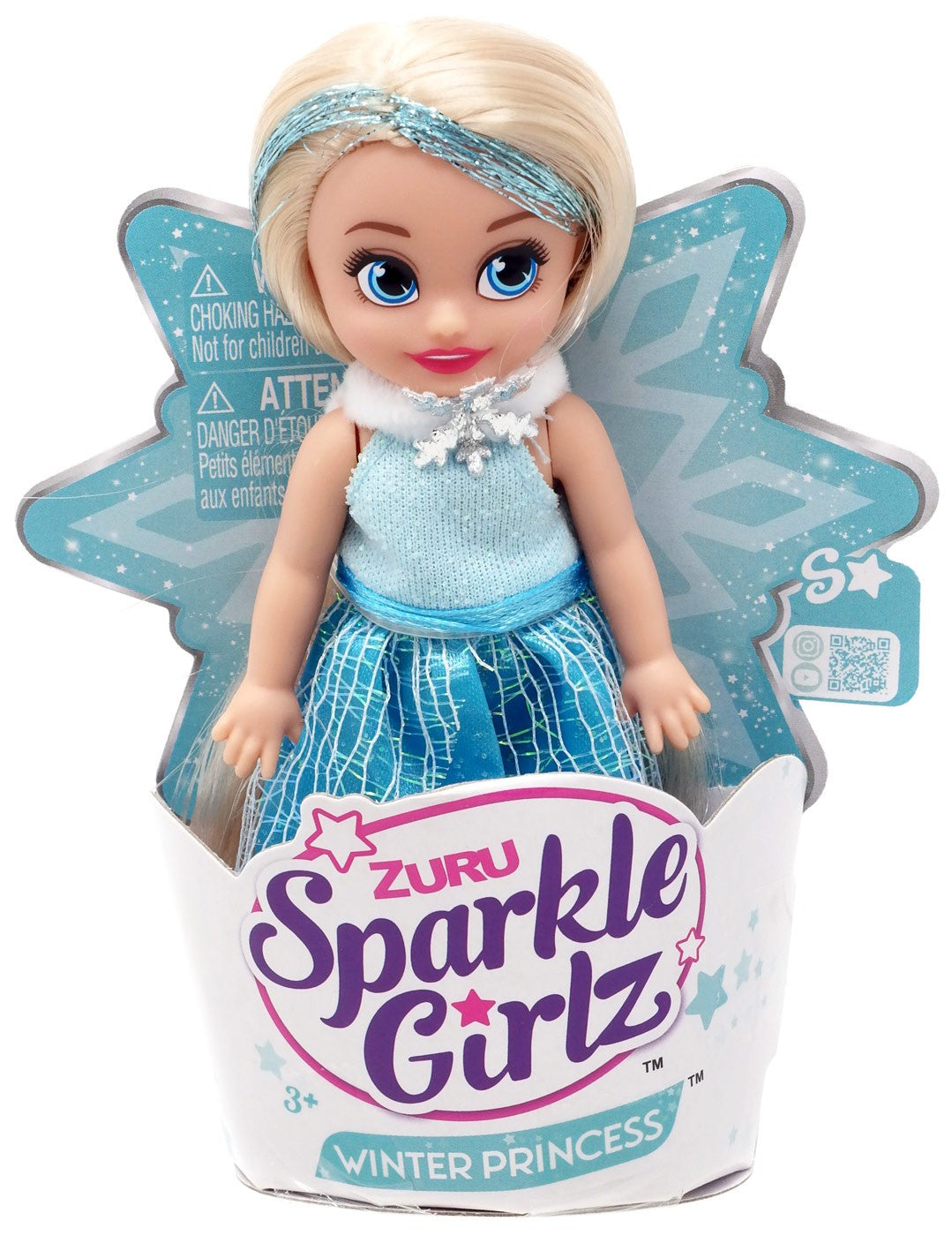 ZURU SPARKLE GIRLZ-DOLLS-4.7"-Winter Princess Cupcake 10031TQ3