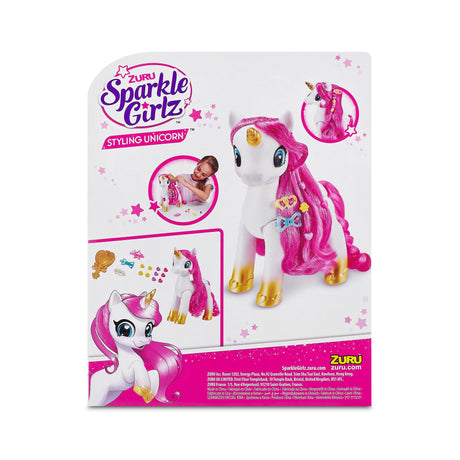 ZURU SPARKLE GIRLZ- ACCESSORIES-UNICORNS & PONIES-Sparkle Unicorn Styling 100372