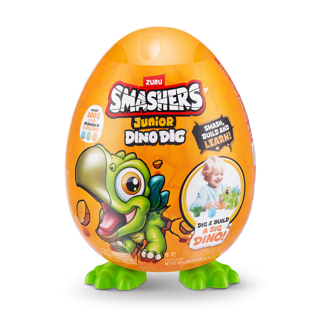 ZURU Smashers Junior Dino Dig-Series 1 Small Egg-1 PCS [74116]