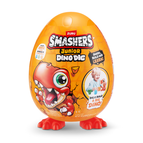 ZURU Smashers Junior Dino Dig-Series 1 Small Egg-1 PCS [74116]