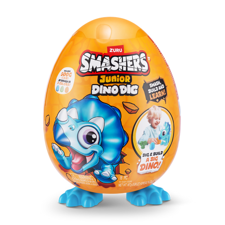 ZURU Smashers Junior Dino Dig-Series 1 Small Egg-1 PCS [74116]