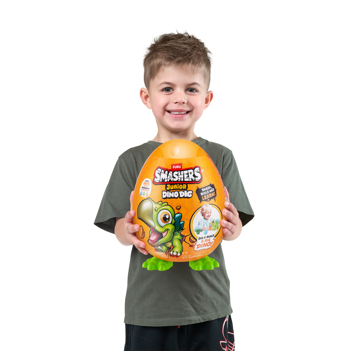 ZURU Smashers Junior Dino Dig-Series 1 Small Egg-1 PCS [74116]