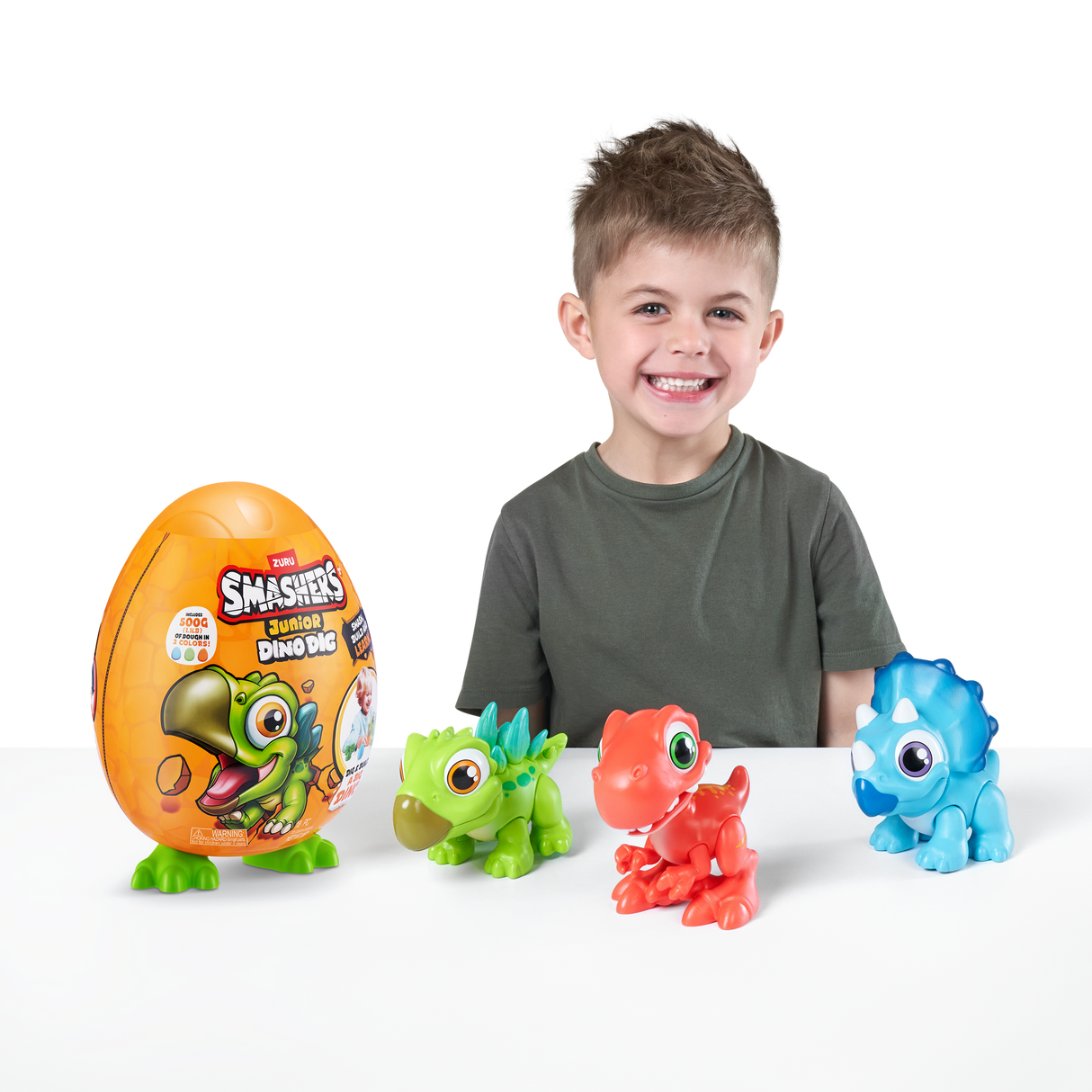 ZURU Smashers Junior Dino Dig-Series 1 Small Egg-1 PCS [74116]