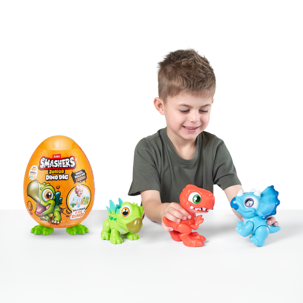 ZURU Smashers Junior Dino Dig-Series 1 Small Egg-1 PCS [74116]